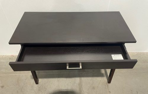 dark brown desk with drawer 3